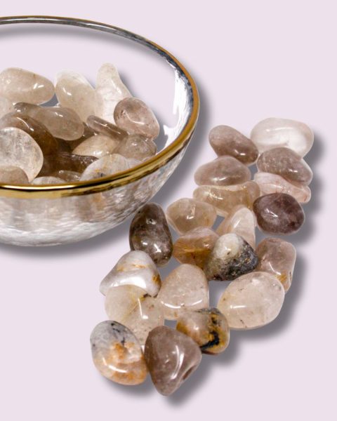 Tumbled Rutilated Quartz Crystal Garden